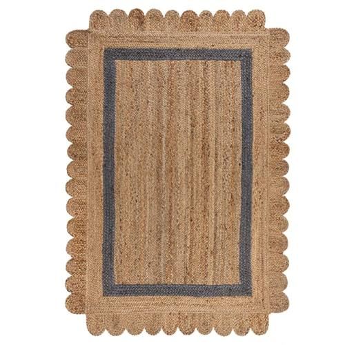 Tapis de salon en jute beige