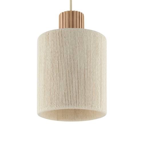 Brilliant Suspension Arlo, beige, tissu/bois, Ø