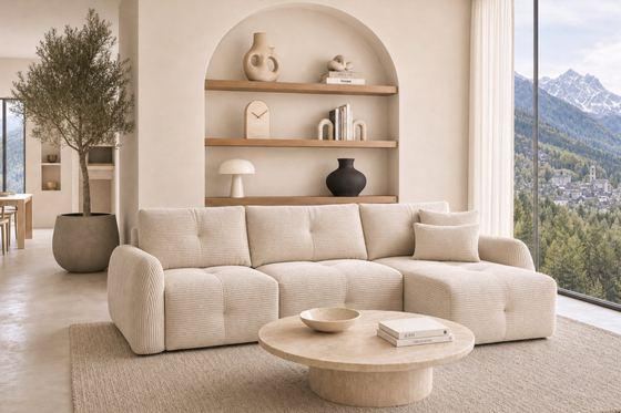 Canapé d'angle Aspen Beige