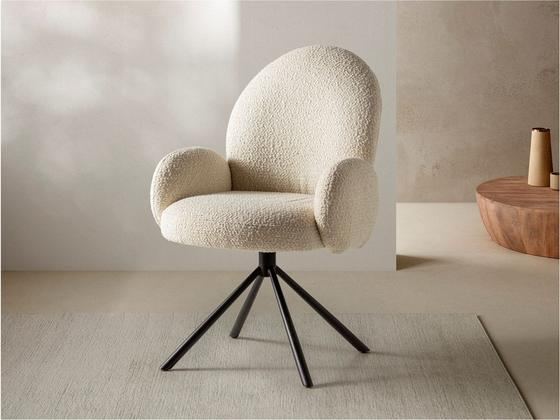 Chaise de bureau Aaron, bouclette