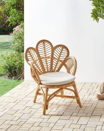 Chaise paon rotin naturel