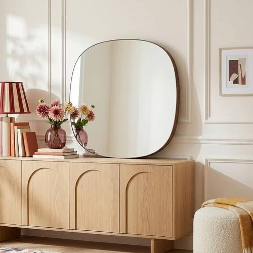 Miroir carré en chêne