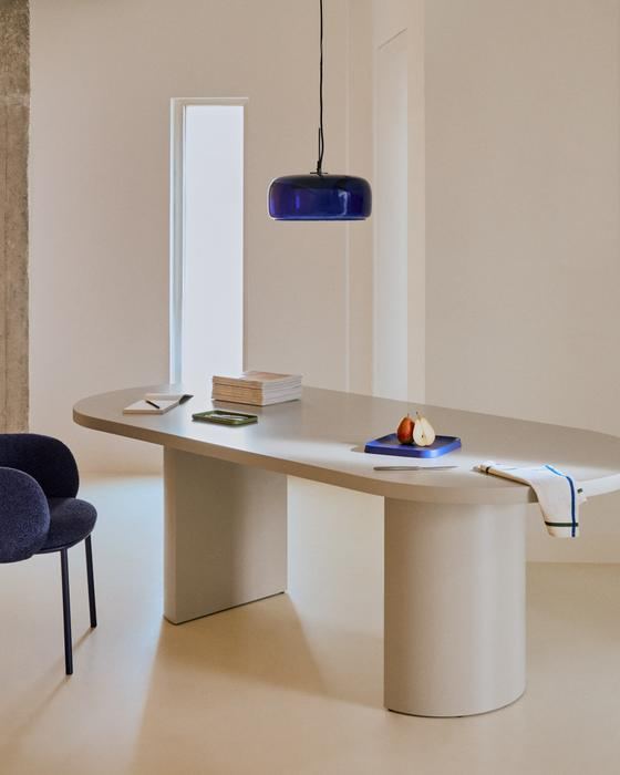 Table Nealy, DM laqué écru 200×100